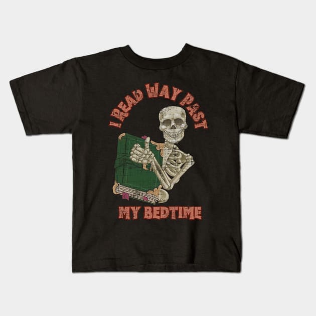 I Read Way Past // My Bedtime Kids T-Shirt by lockard dots